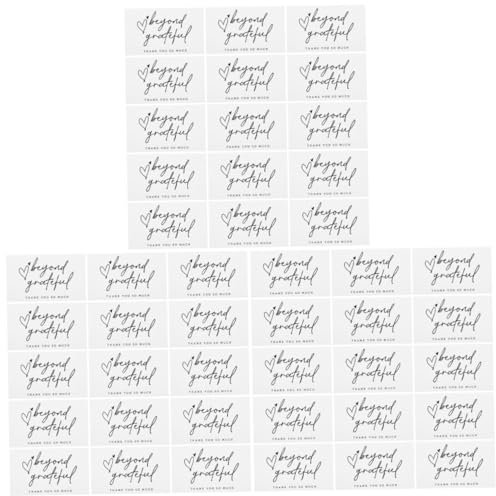 VILLCASE 3 Sätze Geschenkkarte Card Sleeves Delikates Dekorative Karten Digitale Karte Grußkarten Kaufkarten Danke Geschäftliche Dankeskarten Papier 150 Stück * 3