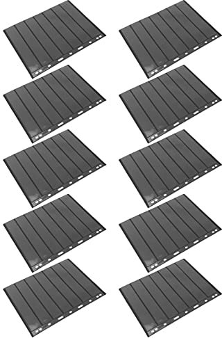 Losueeun 10 STÜCKE Stempelgitter Stempelseiten Stempelhalter für Briefmarkenalbum PVC-Loseblatteinlagen