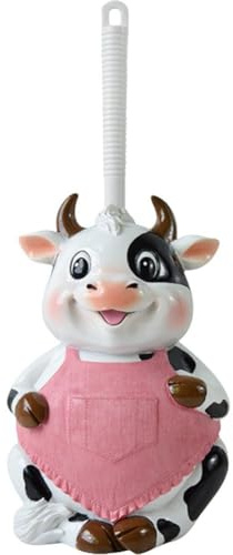 Ymxygz Toilettenbürste Badezimmer Neuheit Toilettenbürstenhalter Cartoon Frosch Kuh AFFE Harz Toilettenwäscher Set Toilettenbürste Reinigungswerkzeug