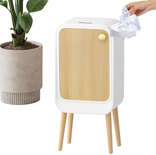 Poubelle Automatique,Poubelle Intelligente Avec Couvercle 20L - Corbeille À Ouverture Latérale Haute Sur Pieds Pour Cuisine Salle De Bains Salon Buanderie Garage Toilette Maison Bureau