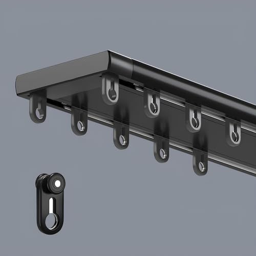 Binario doppio per tende da soffitto, doppio binario per tende e tendaggi, facile installazione, uso versatile, design