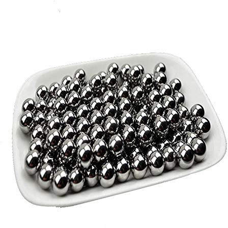 FBANULPEX Bolas de rodamiento de Acero Inoxidable, Bolas de rodamiento, Bola de Acero de precisión de 1 kg y 8 mm, Bola de Acero, Bola de Acero estándar(4.5mm)