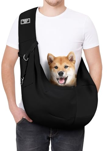 AUYAO Bärsele hund hundbärare bärväska hund bärväska hund väska husdjur husdjur hundväska hundbärare katt hundväska för promenader utomhusaktiviteter utflykter A, svart
