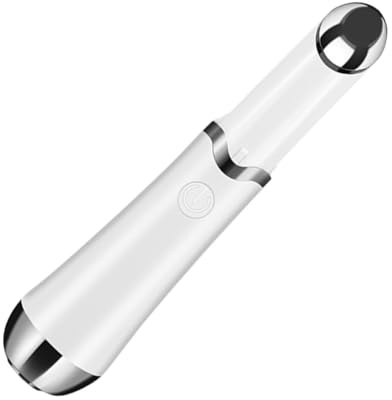 FIXOSHEE Electric Eye Massager White Anti-Aging Eye Massage Device with Heat Function for Wrinkle Reduction