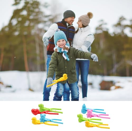 8 Stück Schneeballzange Ente, Snow Pincher Schneeballschlacht Interaktivset, Winter Outdoor Clip Spielzeug Für Kinder, Multifunktionaler Schneeballformer Zum Herstellen Von Schneebällen Eisbällen