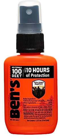 Ben's 100% DEET Mosquito, Tick and Insect Repellent, 1.25 Ounce Pump, 3 Count