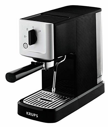 Krups - Cafetera compacta, sistema electrónico de regulación térmica, boquilla de vapor, ajuste personalizable