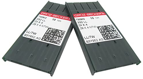 GROZ-BECKERT-nål – 20 st Groz-Beckert 332LL 29X4NTW DIX4 lädernålar kompatibla med Singer 29-4, 29K maskiner (19/120)