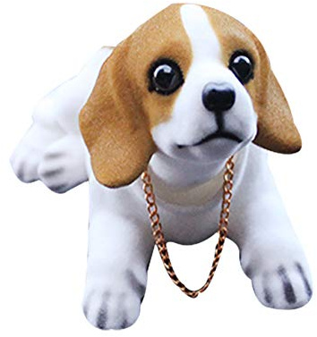 MONALA Car Nodding Dog Doll Cute Dog Ornaments Shaking Bobble Head Bobbing Head Dogs Puppy Car Interior Dashboard Decoration Creative Gifts for Car Home Desk Docoration (Beagle)