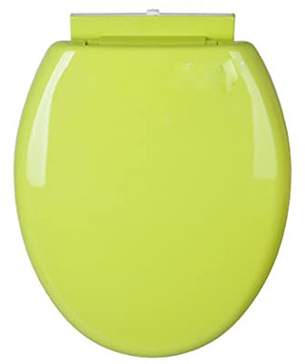 Abattant WC avec Frein De Chute (Ovale, Duroplast), Premium Lunette WC Antibactérien, WC Abattant Clipsable, Lunette WC Frein De Chute, Fixation Abattant WC,Vert