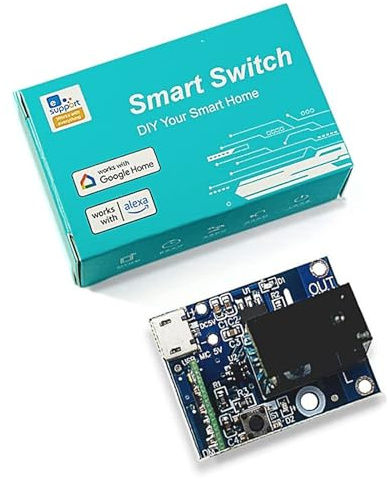 QIACHIP 1 Kanal Smart WIFI Intelligenter Schalter,Ewelink App mit Alexa/Google Home,USB 5V Passiver Ausgang Switch Relaismodul Momentary Inching