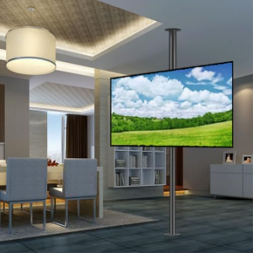 360° Drehbare Tv-Halterung, LCD-Tv 360 Grad Drehbarer Rahmen, Bodenständer, Trennwand-Drehständer, Drehbarer Tv-Schrank, Für Die Meisten 37–55 Zoll LCD,109-135cm