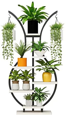Blumenständer Blumenregal Blumenbank Kreatives Eisen-Pflanzenregal, Mehrschichtiger Pflanzenständer Für Innen- Und Außenhof, Terrasse, Balkon Pflanzenständer Blumentreppe Pflanzenregal ( Color : C , S