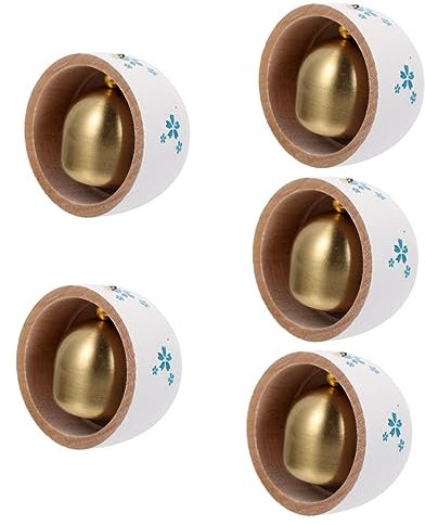 IMIKEYA 5pcs Doorbells Wireless Cordless Magnetic Door Chime Japanese Decorative Wind Bell for Refrigerator Metal Doors Easy to Install