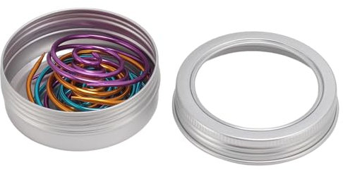 Topiky 9Pcs Spiral Cable Knitting Needle with Storage Box, Spiral Cable Knitting Needle, Metal Circular Knitting Needle Cable Needle Shawl Pin with Storage Box, for Knitting, Topiky4khgftbnr9