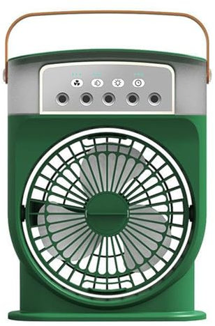 AHDFY Climatisation Mobile, Climatiseur Mobile sans éVacuation, Refroidisseur d'air, Refroidisseur d'air De 600ml, 180° Oscillation, 3 Vitesses, 5 Modes De Brume, 180° Oscillation,Vert