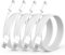 BSTOEM 4Pack for iPhone Charger Cable 1 M, Charging Cable USB to Lead 1 Meters Fast Charging for iPhone 14 13 12 11 Pro Max X XS 8 7 6 (White)
