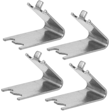 UTHCLO 4pcs Refrigerator Shelf Clips Easy to Install Freezer Support Hooks Stable and Secure Shelf Brackets for Coolers Multifunctional Design for Kitchen Organization