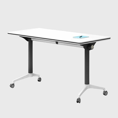 Faltbarer mobiler Konferenztisch mit Flip-Top-Design und leisen Rädern, moderner Besprechungstisch für Büros, Klassenzimmer und Konferenzräume
