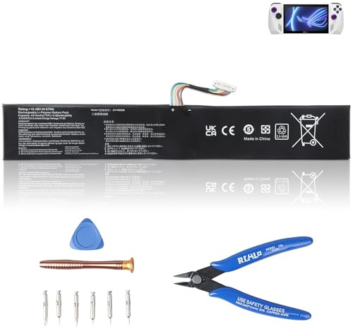 WoskjXas C41N2208 Replacement Battery for Asus ROG Ally (2023) RC71L NR2301L Handheld Gaming Console, C41N2208 Console Battery