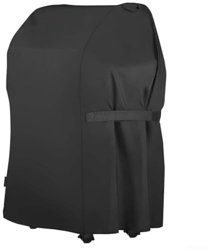 Cubierta impermeable para barbacoa resistente 210D Oxford con bolsa de almacenamiento, cubierta de protección para barbacoa al aire libre, 88 x 66 x 100 cm, color negro