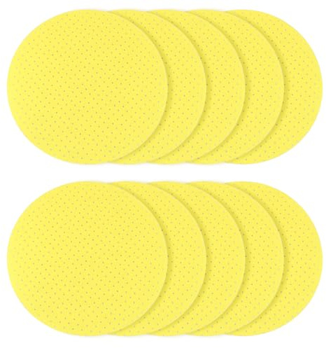 Briny River Lot de 10 Disques Abrasifs Auto-agrippants de 225 Mm (9 Pouces) avec Trous (grains 100 120 150 180 220) pour Finition de Cloisons Sèches