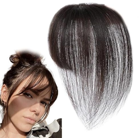 Klämma ponny för kvinnor, osynlig konstpony för kvinnor | Andningsbar äkta hårdel justerbar naturlig för tunt hår daglig styling