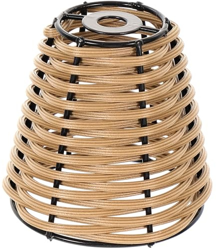 Baluue Paralume Intrecciato in Bambù Piccolo Copertura Lampada Leggera e Decorativa Paralume Artigianale per Abatjour per Casa Hotel e Ristorante