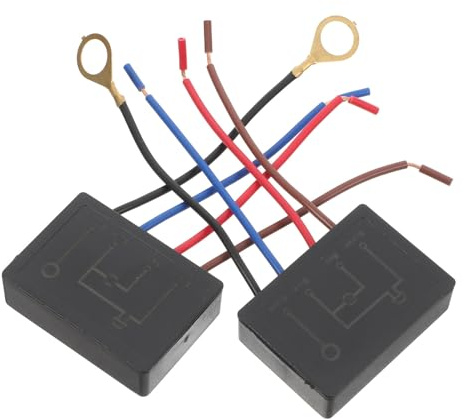 Interruttori Touch per Lampada da Tavolo, 2pezzi, Nero Abs | Controllo Touch per LED Dimmerabili, Sostituzione per Dimmer Tavolo, Facile Installazione
