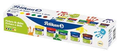 Pelikan – Fingerfarben Set 40 ml, 5 Farben (63302)