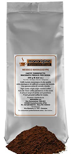 Caffè Arabica macinato fresco per moka Messico Maragogype gr 250 - Caffè Monorigine Arabica 100%