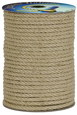 Corderie Italiane 006005148 Corda Juta, 8 mm, 30 mt, naturale