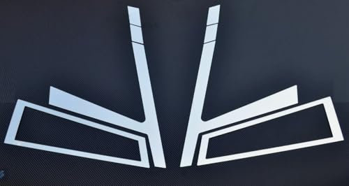 Set di 4 pezzi in acciaio INOX lucido cromato con decorazioni per FH FM Trucks