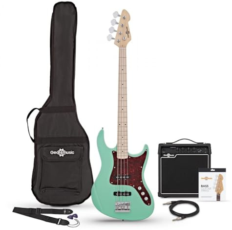 LA II Basgitarr + SubZero V15B Förstärkarpaket, Seafoam Green
