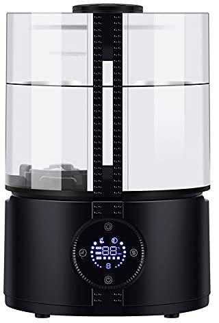 XIXIDIAN Humidificadores for la habitación grande Habitación, 5L Habitación grande PLANTAS HOMBRES PLANTAS BEBÉ NIÑOS Sala de aire Vaporizador de aire ultrasónico fresco y cálido Humidificador Top Rel