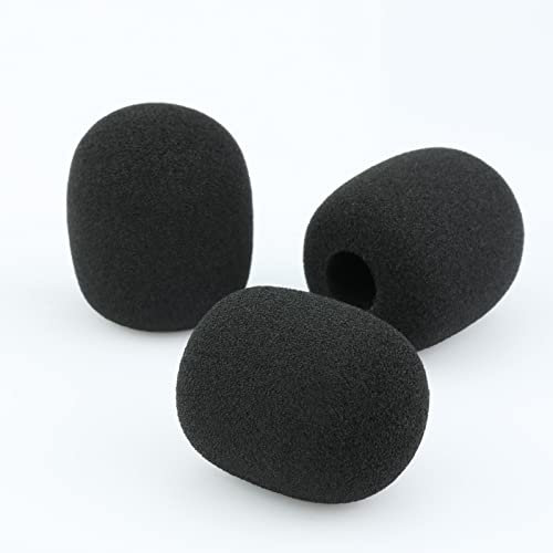LEFXMOPHY Pop Filter Replacement for SteelSeries Arctis 1 3 5 7 7X 7P 9X Pro Gaming Headset Mic Foam Cover, 3-Pack Windscreen -