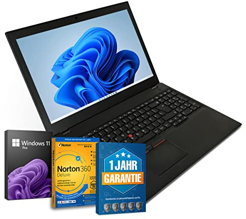 Lenovo ThinkPad T560 15,6 Zoll Full HD Laptop Intel Core i5-6300U@ bis zu 3 GHz 16 GB 512 GB SSD mit Windows 11 Pro & GRATIS Antiviren-Software inkl. 1 Jahr Garantie (Generalüberholt)