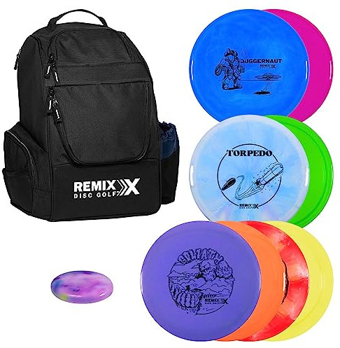 Remix Disc Golf Deluxe Rucksack + 8-Disc-Set