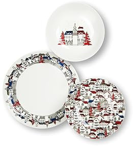 Excelsa Innsbruck Servizio Piatti 12 Pezzi, Porcellana