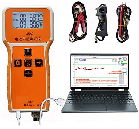 VCHICS Elektronischer Lasttester, 3563 Batteriespannungs-Innenwiderstandstester Hochpräzises Trithium-Lithium-Eisenphosphat 18650 Batterietester Einfach zu verwenden (Color : Package A, Size : X)