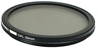 SYSTEM-S CPL 52 mm Filtre polarisant Circulaire pour Smartphone, Photographie, en Noir