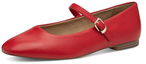 Tamaris Ballerina Damen Vegan Elegant rot,EU 40