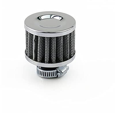 CXVFY 18mm 12mm Auto Luftfilter/compatible Motorrad Kaltlufteinlass High Flow Kurbelgehäuse Vent Cover Mini Entlüftungsfilter Universal(18mm)