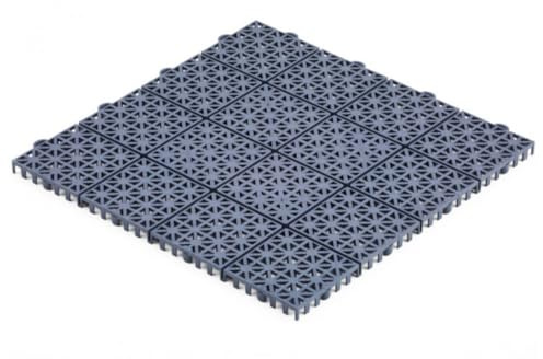10 x Covernit® Terassenfliesen Easygrid | Anthrazit | 30 x 30 x 1,2 cm | UV-beständig | Kunststofffliese | Bodenplatten