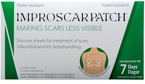 Improscar Patch - Silicone Sheet for Scar Treatment - Breast Lift Package - 1 Month Treatment