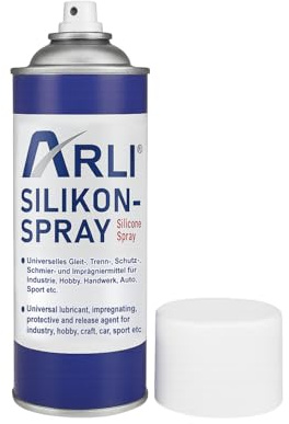 ARLI Silikonspray 12x 400ml Universelles Gleitmittel Trennmittel Schmiermittel Schutzmittel für Kunststoff Holz Metall Gleitspray Pflegemittel Automobil Sportgeräte Handwerk Industrie