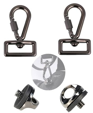 LGEGE Quick Install Screws Set for Camera, Screws Mount and Clip Hook Set, Camera Neck Shoulder Strap Sling Accessories (2 Pack)