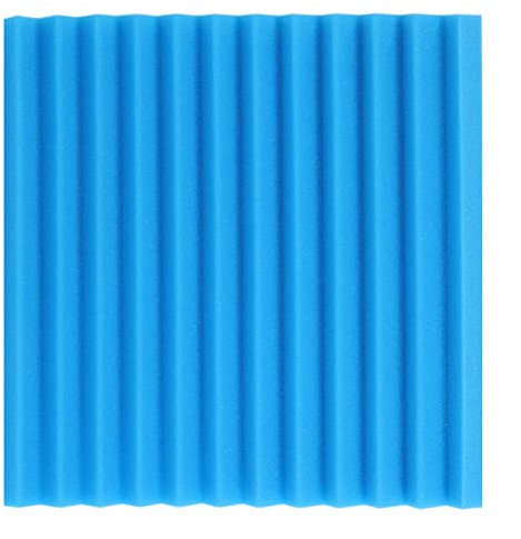 TAIBOSL Schaumstoff-Schalldämpfungsmaterial, 50 Stück, 300 x 300 x 25 mm, Akustikschaumstoff, Studio, Schalldämmung, Schallschutz, Wärmedämmung, Schaumstoff, Wärmedämmung (blau)