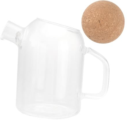 SOIMISS Tetera De Vidrio Engrosado Hogar Para Infusiones De Taza De Agua Cierre De Corcho Resistente Al Calor Para Preparar Té