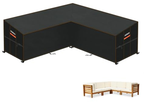 HEIMUNI Funda Sofa Exterior en Forma de L Funda Sofa Esquinero Jardin